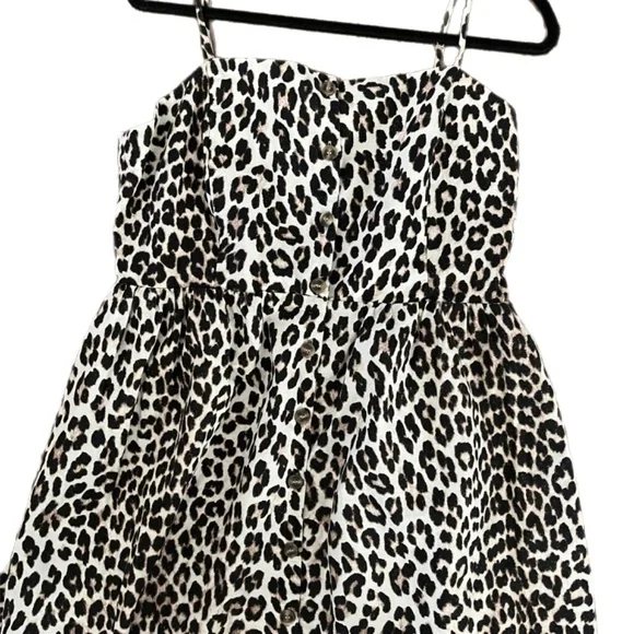 H & M Animal Print Midi Boho beach Linen Blend summer comfort dress - Picture 5 of 5